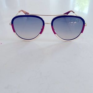Gucci red blue and white sunglasses
